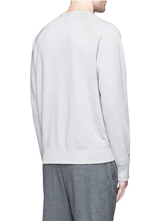 Back View - Click To Enlarge - ACNE STUDIOS - 'College Face' emoji patch cotton sweatshirt