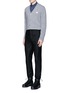 Figure View - Click To Enlarge - ACNE STUDIOS - 'Dasher C Face' emoji patch wool cardigan