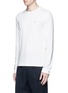 Front View - Click To Enlarge - ACNE STUDIOS - 'Tage Face' emoji patch cotton T-shirt