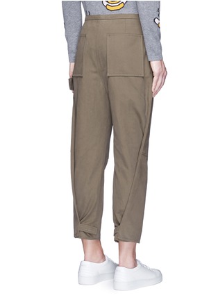 Back View - Click To Enlarge - ACNE STUDIOS - 'Phase' cotton-linen flare work pants