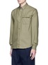Front View - Click To Enlarge - ACNE STUDIOS - 'Spin' pocket military shirt