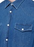 Detail View - Click To Enlarge - ACNE STUDIOS - 'Ewing' washed cotton denim Western shirt