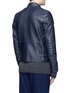 Back View - Click To Enlarge - ACNE STUDIOS - 'Oliver' quilted shoulder leather moto jacket