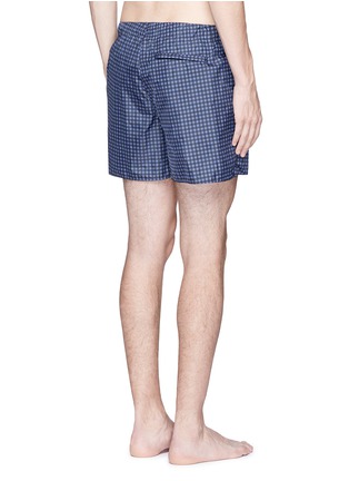 Back View - Click To Enlarge - ACNE STUDIOS - 'Perry' gingham check print swim shorts