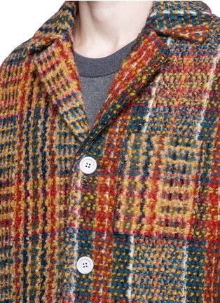 Detail View - Click To Enlarge - ACNE STUDIOS - 'Min' Glen plaid tweed kimino coat