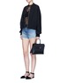 Figure View - Click To Enlarge - ALEXANDER WANG - 'Attica' top handle crossbody leather bag