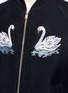 Detail View - Click To Enlarge - STELLA MCCARTNEY - 'Lorinda' swan embroidered bomber jacket