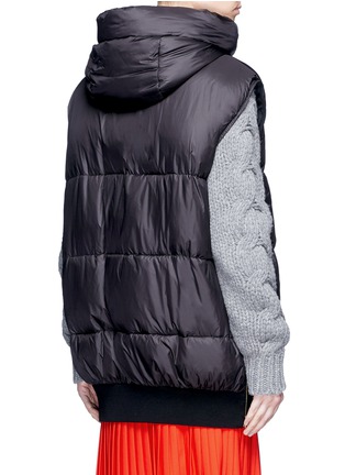 Back View - Click To Enlarge - STELLA MCCARTNEY - Hooded quilted puffer vest
