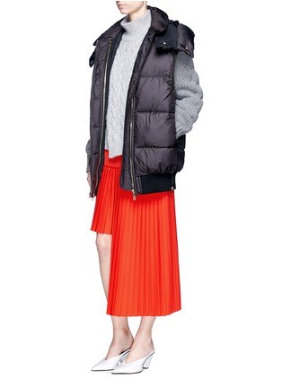 Figure View - Click To Enlarge - STELLA MCCARTNEY - Hooded quilted puffer vest