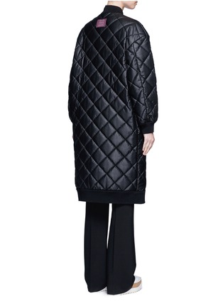 Back View - Click To Enlarge - STELLA MCCARTNEY - Quilted faux leather coat