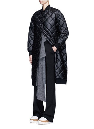 Figure View - Click To Enlarge - STELLA MCCARTNEY - Quilted faux leather coat