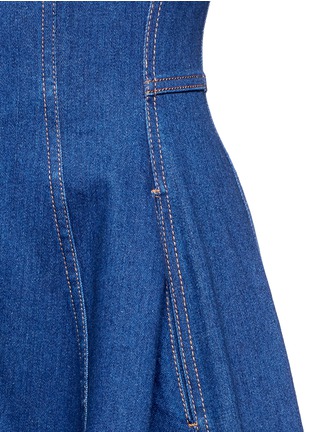Detail View - Click To Enlarge - STELLA MCCARTNEY - 'Lucette' zip front flared denim dress