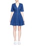 Main View - Click To Enlarge - STELLA MCCARTNEY - 'Lucette' zip front flared denim dress