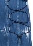 Detail View - Click To Enlarge - STELLA MCCARTNEY - Crisscross bungee tie dye denim dress