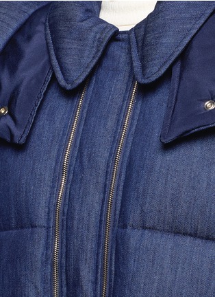 Detail View - Click To Enlarge - STELLA MCCARTNEY - Denim puffer coat