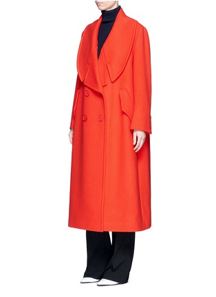 Front View - Click To Enlarge - STELLA MCCARTNEY - Oversized wool blend melton coat