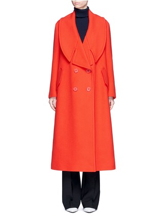 Main View - Click To Enlarge - STELLA MCCARTNEY - Oversized wool blend melton coat