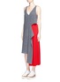 Figure View - Click To Enlarge - STELLA MCCARTNEY - Asymmetric pleated high-low wool skirt