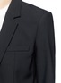 Detail View - Click To Enlarge - HELMUT LANG - Crossbody strap cutoff pocket wool blazer