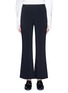 Main View - Click To Enlarge - HELMUT LANG - Elastic waist mock fly flare pants