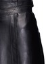 Detail View - Click To Enlarge - HELMUT LANG - Lambskin leather wrap midi skirt