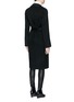 Back View - Click To Enlarge - HELMUT LANG - Double face wool-cashmere belted coat