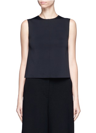 Main View - Click To Enlarge - HELMUT LANG - 'Scuba' cropped neoprene sleeveless top