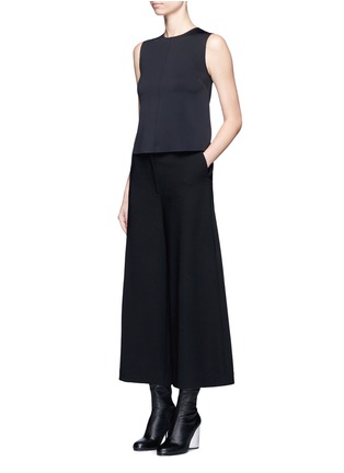 Figure View - Click To Enlarge - HELMUT LANG - 'Scuba' cropped neoprene sleeveless top