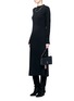 Figure View - Click To Enlarge - HELMUT LANG - Seamless cashmere knit midi dress
