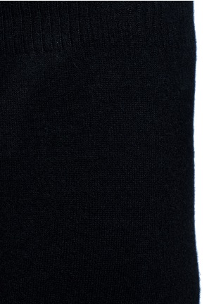 Detail View - Click To Enlarge - HELMUT LANG - Seamless rib cuff cashmere pants