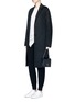 Figure View - Click To Enlarge - HELMUT LANG - Seamless rib cuff cashmere pants
