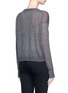 Back View - Click To Enlarge - HELMUT LANG - Raw edge fine cashmere sweater