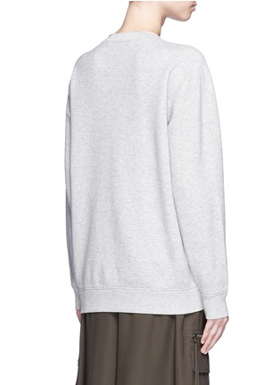 Back View - Click To Enlarge - HELMUT LANG - Tortoiseshell button cotton French terry sweatshirt