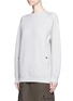 Front View - Click To Enlarge - HELMUT LANG - Tortoiseshell button cotton French terry sweatshirt