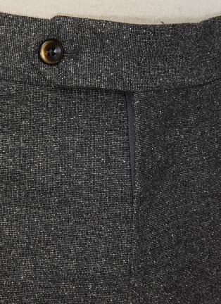  - PT TORINO - Elasticated Waist Micro Donegal Fleece Wool Blend Pants