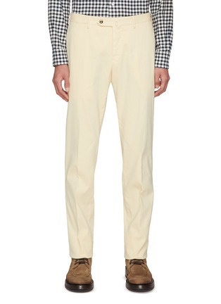 Main View - Click To Enlarge - PT TORINO - Slim Fit Cotton Blend Chinos