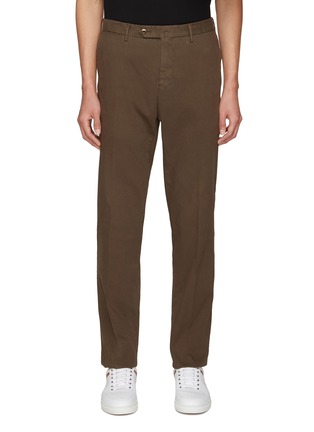 Main View - Click To Enlarge - PT TORINO - Slim Fit Cotton Blend Chinos