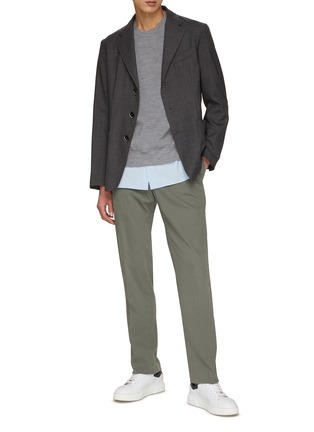 Figure View - Click To Enlarge - PT TORINO - Slim Fit Cotton Blend Chinos