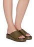 Figure View - Click To Enlarge - ATP ATELIER - Pacci' One Band Leather Sandals