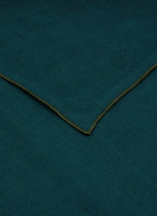 Detail View - Click To Enlarge - ONCE MILANO - Rolled Hem Linen Napkin – Forest