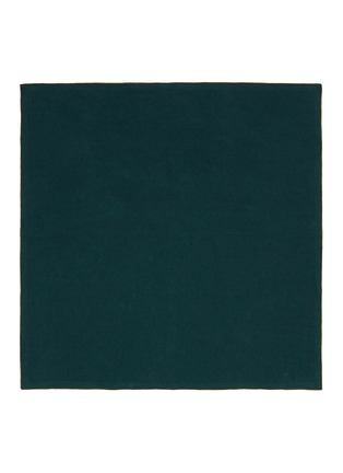 Main View - Click To Enlarge - ONCE MILANO - Rolled Hem Linen Napkin – Forest