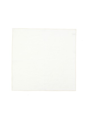 Main View - Click To Enlarge - ONCE MILANO - Rolled Hem Linen Napkin – White