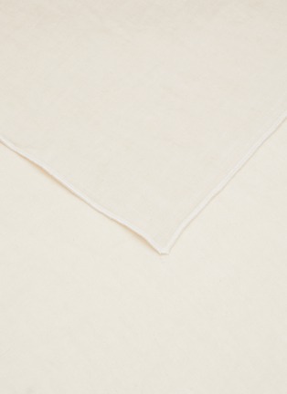 Detail View - Click To Enlarge - ONCE MILANO - Rolled Hem Linen Napkin – Cream
