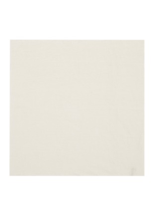 Main View - Click To Enlarge - ONCE MILANO - Rolled Hem Linen Napkin – Cream