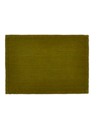 Main View - Click To Enlarge - ONCE MILANO - Linen Placemats Set of 2 – Moss