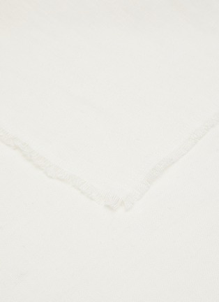 Detail View - Click To Enlarge - ONCE MILANO - Fringing Linen Napkin – White