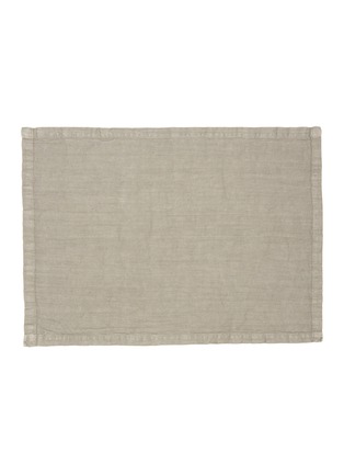 Main View - Click To Enlarge - ONCE MILANO - Linen Placemats Set of 2 – Taupe