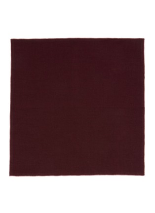 Main View - Click To Enlarge - ONCE MILANO - Rolled Hem Linen Napkin – Wine