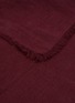 Detail View - Click To Enlarge - ONCE MILANO - Fringing Linen Napkin – Wine
