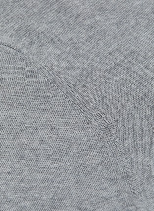 Detail View - Click To Enlarge - JOVENS - Medium Cashmere Short Sleeved Crewneck Sweater — Mid Grey
